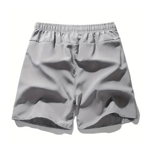 Short de sport pour homme, taille élastique, coupe sèche, léger, respirant, pour l'entraînement à la course, planche de fitness sportive solide - Product Image 2