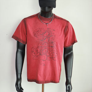 T-shirts pour hommes en coton 100% durable, à manches courtes, personnalisables avec votre propre logo, séchage rapide, broderie de haute qualité, été, OEM - Product Image 2