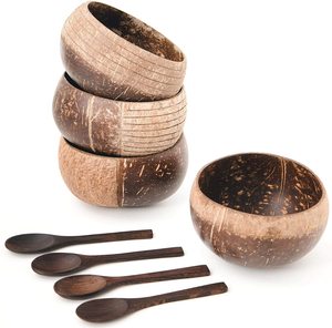Eco2go-cuenco orgánico de cáscara de coco Natural, cuenco pequeño con cuchara de alta calidad y buen precio, hecho en Vietnam, venta al por mayor - Product Image 6