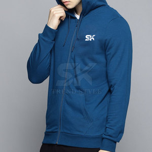 บริการ OEM ขายส่ง เสื้อฮู้ดดี้ผู้ชายแบบซิปเต็มตัว ดีไซน์สวย น้ำหนักเบา สีพื้น เสื้อฮู้ดดี้ผู้ชายแบบซิปเต็มตัว สีพื้น - Product Image 3