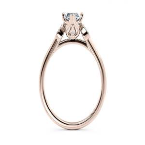 Bague de fiançailles en diamant de laboratoire taille marquise en or blanc ou or rose pour femme - Product Image 6