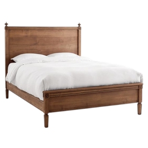 Cama king size de madera maciza, hecha en Indonesia - Product Image 1