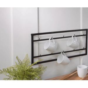 Wall rack modern metal mug stand cup holder coffee mug holder for home kitchenware hotel <b>tabletop</b> kitchen counter made in india - Product Image 2