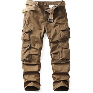 Pantalones de trabajo de carga de alta calidad, ropa de trabajo de invierno, poliéster, algodón, cintura alta, de talla grande, patrón recto arrugado - Product Image 1