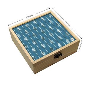 Caja de Joyería de Madera Natural Hecha a Mano con Patrones Superficiales Únicos para Exhibición y Almacenamiento en Boutiques - Product Image 5