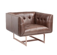 Luxuriöses Möbel Modernes Design PU-Leder Top-Grain-Sessel, Einsitzer-Sofa, Wohnzimmer-Sofa