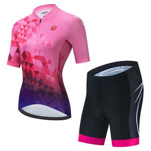Ensemble de shorts de cyclisme personnalisés pour femmes, vêtements de vélo VTT et de course, respirant, antibactérien, 100% coton, 2025 - Product Image 6