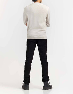 Tricot à rayures de haute qualité personnalisé pour l'hiver, col rond, manches longues, pull, design 3D, logo personnalisé, pull pour homme - Product Image 2