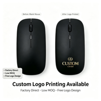 Souris sans fil rechargeable 2,4 G avec logo personnalisé, 6 boutons, ergonomique, DPI réglable, pour ordinateur portable et ordinateur de bureau