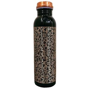 Designer Printed Copper <b>Water</b> <b>Bottle</b>, Handcrafted Ayurvedic <b>Metal</b> Drinkware for Office, Hotels, Home Use & Corporate Gifting - Product Image 1