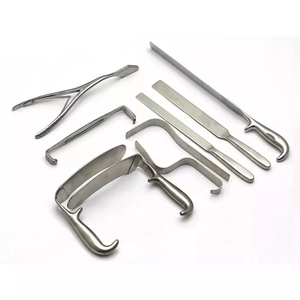 Ensemble d'instruments chirurgicaux Surginexa Gluteos de haute qualité, 9 pièces, instruments de chirurgie plastique, manuels, certifiés MOL, qualité A+, 3 ans - Product Image 1