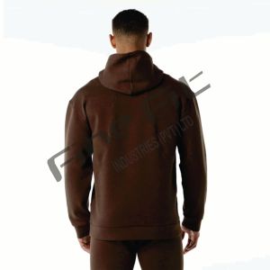 Sudaderas con Capucha para Hombre de Alta Calidad, Mezcla de Algodón Grueso y Felpa, Ropa Urbana de Invierno, Diseño Personalizado con Línea Negra - Product Image 3