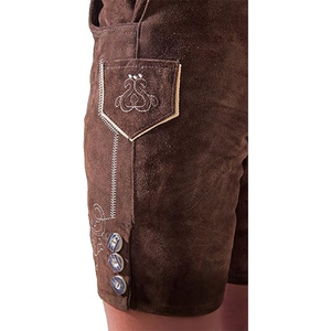 Classic German Mens Lederhosen Bavarian Festival Shorts Wholesale Canvas Straight <b>Pants</b> Oktoberfest Outfit - Product Image 5