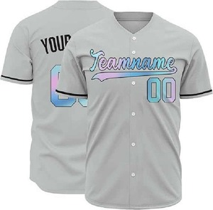 Uniformes de Béisbol en Oferta, Conjuntos de Jersey Estampados de Poliéster Personalizados para Adultos, Transpirables, Cómodos, que Absorben la Humedad y de Secado Rápido - Product Image 4
