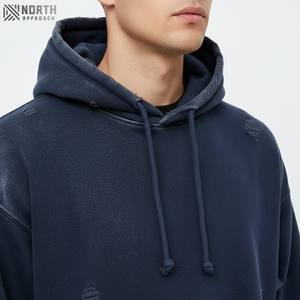 2025 haute qualité Streetwear 360gsm 100% coton à capuche décontracté blanc personnalisé hommes sweats à capuche réversibles sweats à capuche Hombre - Product Image 6