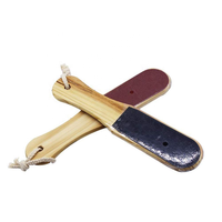 Épurateur de pieds de pédicure en bois avec poignée pour l'élimination des callosités sèches et mortes grattoir à talon pour pieds avec logo personnalisé et emballage