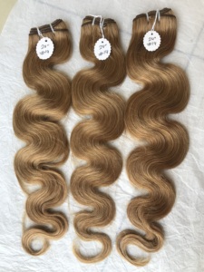 Extensiones de cabello humano ondulado para mujer, mechones de pelo ondulado virgen malayo 100% sin procesar, Color virgen peruano n. ° 14 - Product Image 2