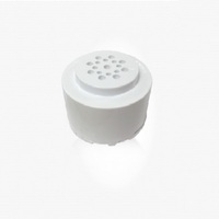 Pommeau de douche à jet de pluie portable moderne en plastique ABS avec filtre à médias GAC+Calcium Sulfite de noix de coco, accessoires de robinetterie de salle de bain