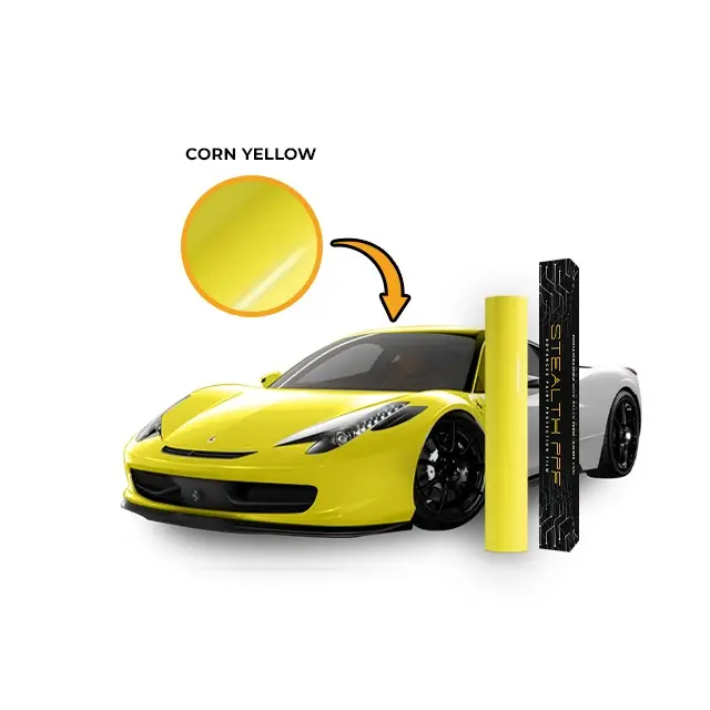 Peinture de marque Film de changement de couleur protecteur tournesol jaune TPH pour carrosserie Ppf Films de voiture à changement de couleur couleur brillante