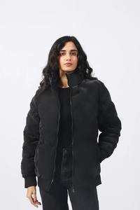 Veste matelassée à col montant pour homme, OEM professionnel, motif personnalisé, hiver, automne, fermeture éclair, toile unie, prix bas, personnalisable - Product Image 2