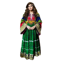 Robe de soirée formelle vintage pour femmes, brodée à la main, en dentelle traditionnelle afghane Kuchi, avec fermeture éclair, tailles personnalisées