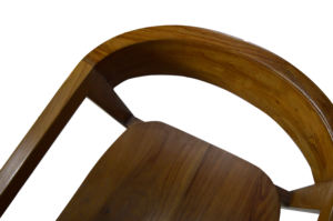 Fauteuil contemporain moderne écologique SOLOBEAT en bois massif, mobilier de salle à manger, restaurant, hôtel, villa, salon extérieur - Product Image 2