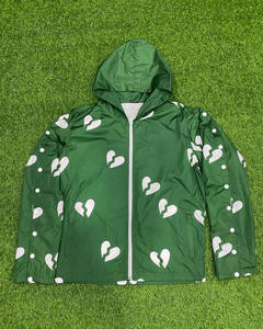 Customizable <b>Hoodie</b> Men's Casual <b>Zippered</b> Outdoor Windbreaker Hooded Jacket Best Quality 100% Nylon Men Jacket - Product Image 3