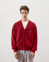 Hochwertige Routine Vietnam Herren Strickjacke Herbst Casual Langarm V-Ausschnitt Locker Sitzend Bestickt Knitterfrei