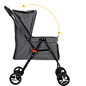 Cochecito moderno para mascotas, nuevo diseño plegable, estilo americano, mediano, Transportín para mascotas de viaje, proveedor de cochecito de mascotas, nuevo, 2, 2 - Product Image 6