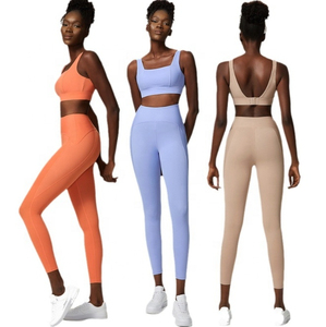 Deportes Fitness Mujeres Nueva llegada al por mayor al aire libre logotipo personalizado entrenamiento gimnasio Mujeres Fitness Set - Product Image 4