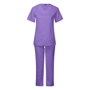 Conjunto de Uniforme Médico Transpirable de Alta Calidad para Enfermeras, Uniformes de Hospital con Logotipo Personalizado, Manga Corta, Cuello Redondo - Product Image 5