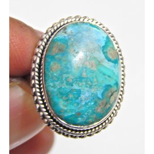 Handmade <b>925</b> Sterling <b>Silver</b> Natural Turquoise Gemstone <b>Ring</b>-Elegant Anniversary Gift for Her R0072-GS - Product Image 5
