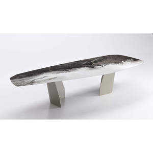 Senator Elegant & Modern Dining <b>Table</b> Set Convertible & Extendable Made of Solid Wood Sintered Stone & Marble for House Use - Product Image 3