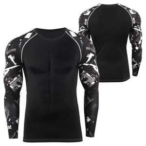 Protección personalizada de alta calidad de manga larga Mma Rash Guard Men Design Your Own Long Sleeve Rash Guard Precio razonable - Product Image 4
