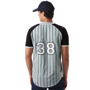Maillot de Baseball bicolore avec logo et design personnalisé pour homme, vente en gros - Product Image 4