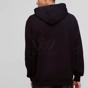 เสื้อฮู้ดพิมพ์ลายพัฟของผู้ชายเสื้อมีฮู้ดสีล้วนน้ำหนักเบา - Product Image 4