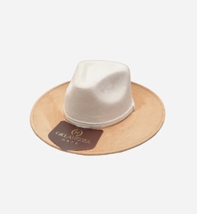 Sombrero Fedora de Gamuza de Dos Tonos Premium, Sombrero Mexicano Hecho a Mano con Ala Ancha, Fabricante OEM ODM - Product Image 5