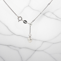 Collier pendentif boule en or massif 18 carats JM Jewelry, bijoux chrétiens pour femmes, « Mon cœur est toi », cadeau « Soufflement d'amour », argent/or rose