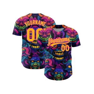 Camisetas de béisbol y softbol a rayas personalizadas al por mayor, logotipo de equipo de una pieza, característica transpirable, diseño personalizado - Product Image 1