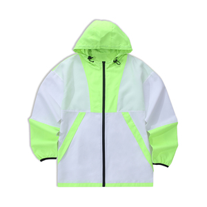 Chaqueta cortavientos personalizada impermeable a prueba de viento de nailon con cremallera Chaqueta ligera de marca para uso al aire libre y uso informal - Product Image 1