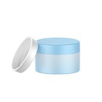 Portable 50g boîte de poudre en vrac couvercle rabattable grille vide bouffée de poudre pour miel Blush Fine talc poudre boîte emballage bouteilles en plastique