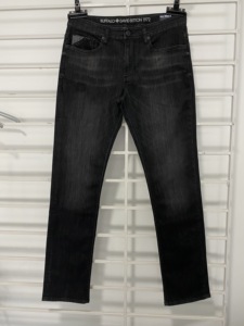 Pantalones vaqueros elásticos de Resina 100% personalizados para hombre, pantalones vaqueros rectos informales de cintura media para Otoño/Invierno, tallas regulares de calidad de exportación de colores - Product Image 2