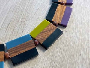 Collar de resina, accesorio de joyería atrevido y llamativo para quienes buscan la moda moderna, alta calidad - Product Image 2