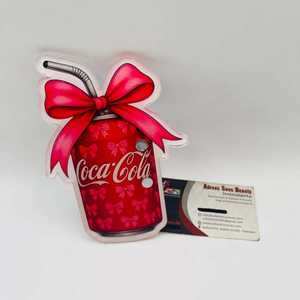 Base de Acrílico Personalizable para Pestañas con Diseño de Mariposa Roja y Lazo, Sostenible, con Imanes, Impresión de Logotipo Personalizado - Product Image 3