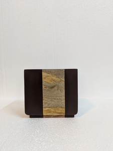Handmade Eco-Friendly Modern Mango Wood Serving <b>Caddy</b> Unique Double Tiers Standing Type Customized <b>Kitchen</b> Storage Tray - Product Image 2