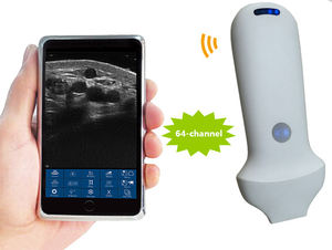 Portabel 16/20 MHz frekuensi tinggi nirkabel <span class=keywords><strong>Ultrasound</strong></span> Probe Linear WiFi konektivitas mendukung IOS Android-untuk sabun medis logam - Product Image 3