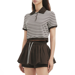 Colección de verano para mujer, conjunto corto elegante de dos piezas corto informal transpirable y cómodo para mujer - Product Image 1