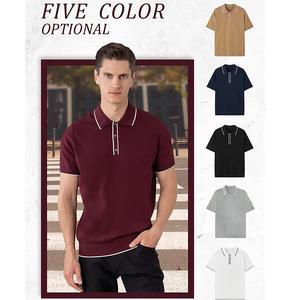 Camiseta de manga larga de gran tamaño para hombre, camiseta antiarrugas de manga larga de otoño, camisas a cuadros con patrón sólido - Product Image 5