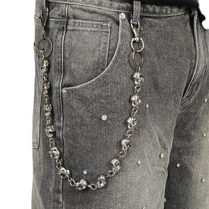 Nouveau Style Jeans Short Heavyweight Custom Working Sun Faded Rhinestone Plus Size Casual Blank Top Premium Quality Short for Men's - Product Image 6