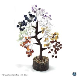Alta calidad 300-Chip Seven Chakra piedra preciosa tallada árbol Natural y romántico amor estilo al por mayor para la decoración del hogar - Product Image 2